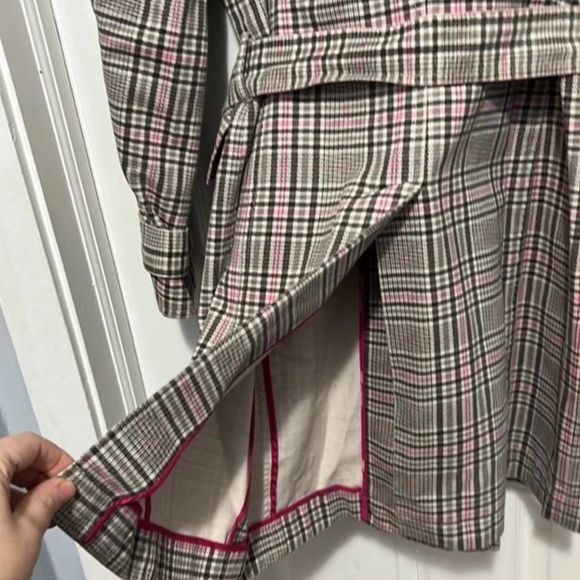 Plaid ESPRIT trench. Size M - Picture 10 of 16